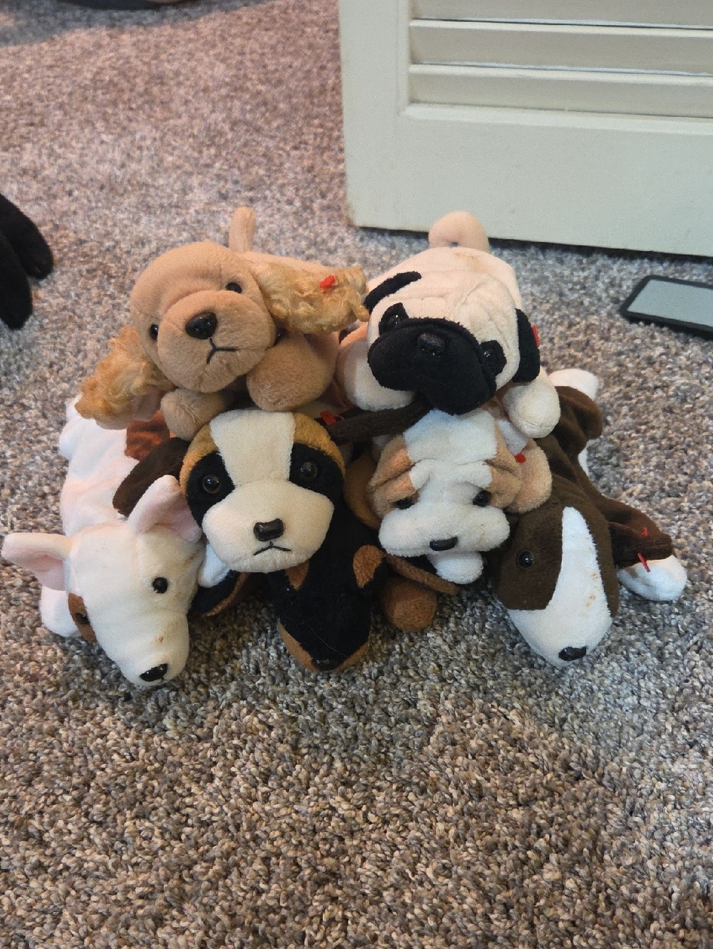 Lot Of 7 Beanie Baby Dogs